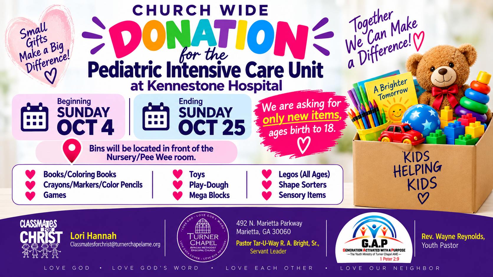 Classmates for Christ - Donations